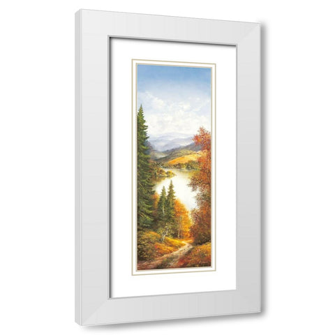 MIDDAY SKY II White Modern Wood Framed Art Print with Double Matting by Glassl, Helmut