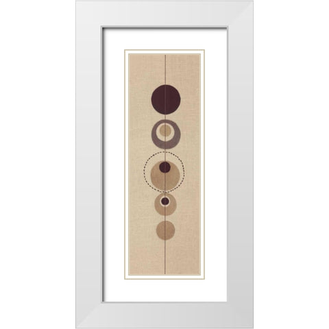 Conciousness I White Modern Wood Framed Art Print with Double Matting by Design Show