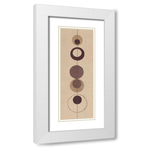 Conciousness II White Modern Wood Framed Art Print with Double Matting by Design Show