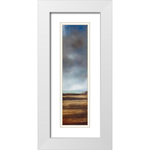 Coastal Retreat II White Modern Wood Framed Art Print with Double Matting by Dworok, Peter