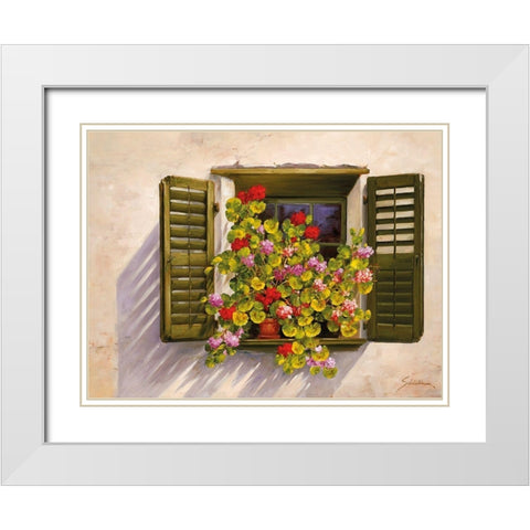 WONDERFUL VIEW I White Modern Wood Framed Art Print with Double Matting by Schoelnhammer, Heinz