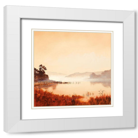 MISTY MORNING II White Modern Wood Framed Art Print with Double Matting by Lee, Spencer