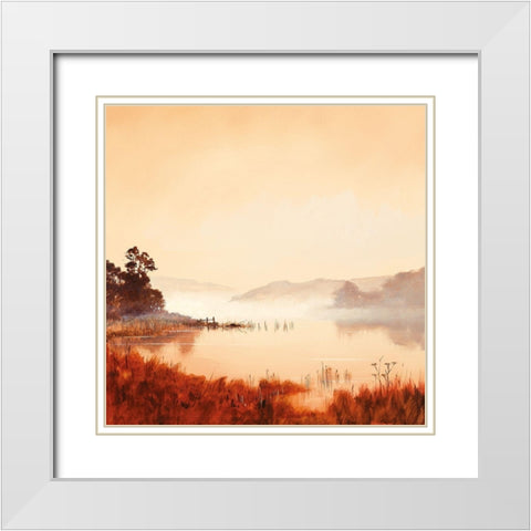 MISTY MORNING II White Modern Wood Framed Art Print with Double Matting by Lee, Spencer