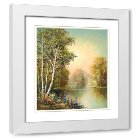 JOSEPHS FAVOURITE I White Modern Wood Framed Art Print with Double Matting by Glassl, Helmut