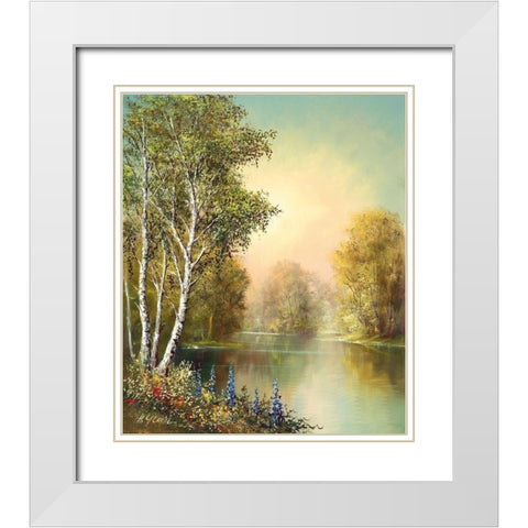JOSEPHS FAVOURITE I White Modern Wood Framed Art Print with Double Matting by Glassl, Helmut