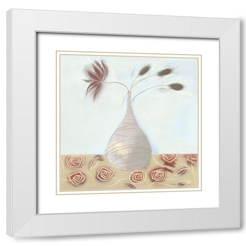 CO COA I White Modern Wood Framed Art Print with Double Matting by Robertson, Marilyn