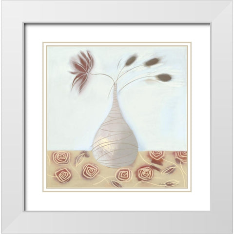 CO COA I White Modern Wood Framed Art Print with Double Matting by Robertson, Marilyn