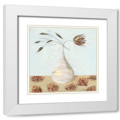 CO COA II White Modern Wood Framed Art Print with Double Matting by Robertson, Marilyn