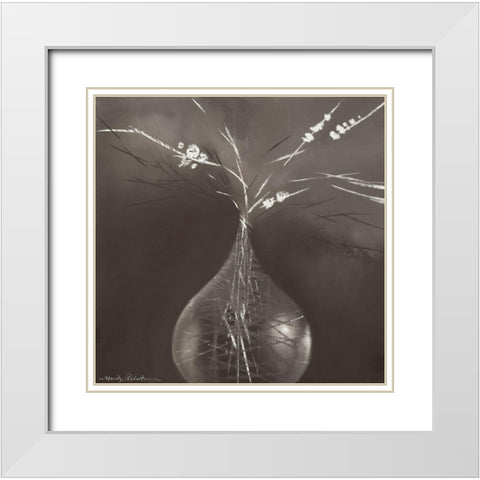 VENETIAN I White Modern Wood Framed Art Print with Double Matting by Robertson, Marilyn