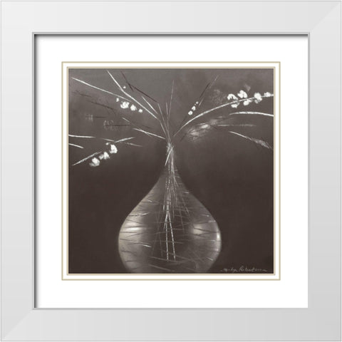 VENETIAN II White Modern Wood Framed Art Print with Double Matting by Robertson, Marilyn