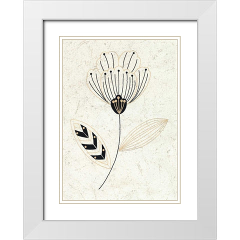 Champagne Supernova II White Modern Wood Framed Art Print with Double Matting by Design Show