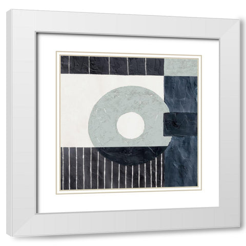 Life Saver II White Modern Wood Framed Art Print with Double Matting by Jones, Daniel
