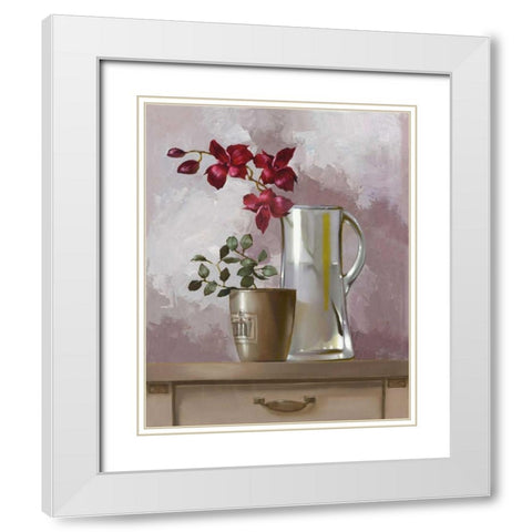 Glasshouse Delight II White Modern Wood Framed Art Print with Double Matting by Babichev