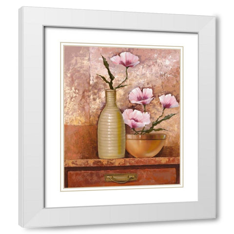 Cottage Kitchen II White Modern Wood Framed Art Print with Double Matting by Babichev