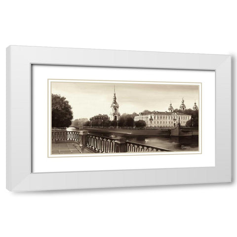 View On St. Nicholas Catedral White Modern Wood Framed Art Print with Double Matting by Ryazanov