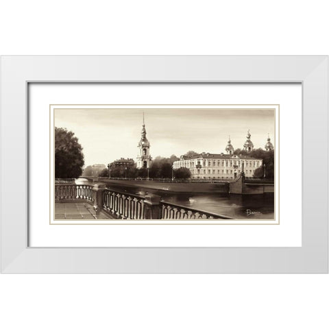 View On St. Nicholas Catedral White Modern Wood Framed Art Print with Double Matting by Ryazanov