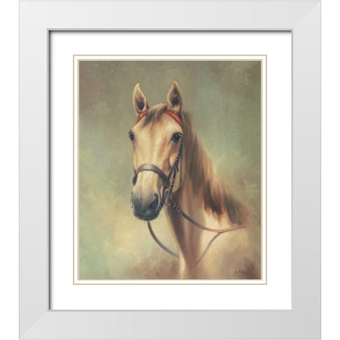 I am the King White Modern Wood Framed Art Print with Double Matting by Pila