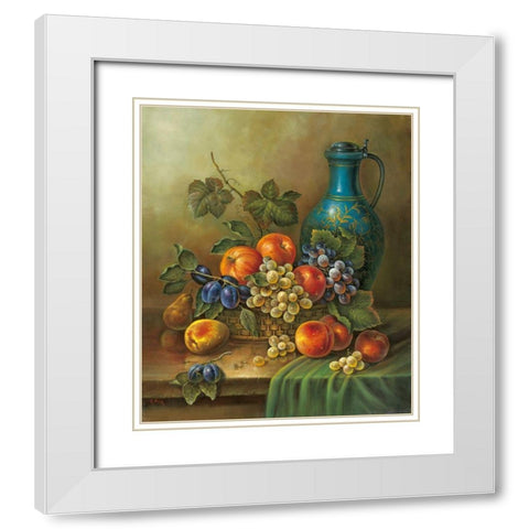 Still-Life WITH MUG White Modern Wood Framed Art Print with Double Matting by Pila
