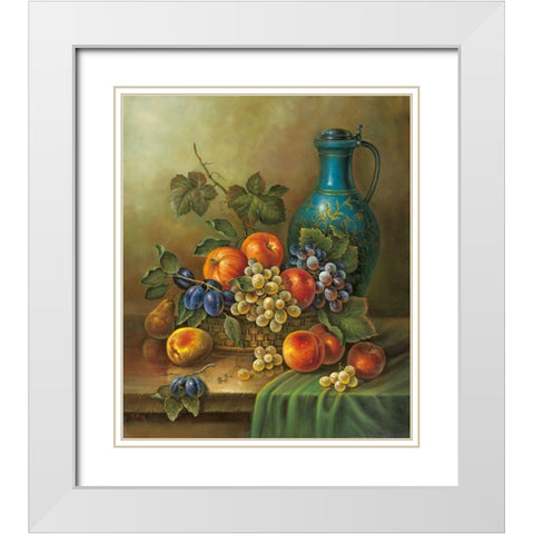 Still-Life WITH MUG White Modern Wood Framed Art Print with Double Matting by Pila