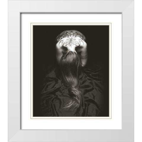 BODY REFLECTION II White Modern Wood Framed Art Print with Double Matting by Simon