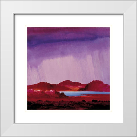 EVENING ESTUARY White Modern Wood Framed Art Print with Double Matting by Lee, Spencer