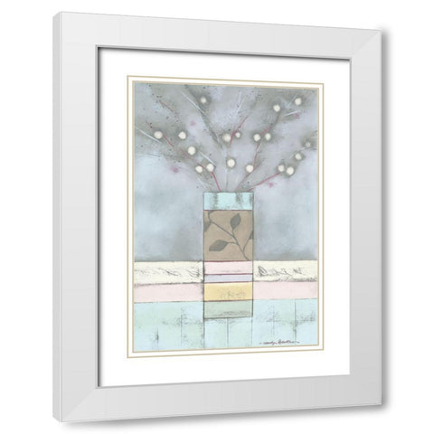 COLOUR PALETTE I White Modern Wood Framed Art Print with Double Matting by Robertson, Marilyn