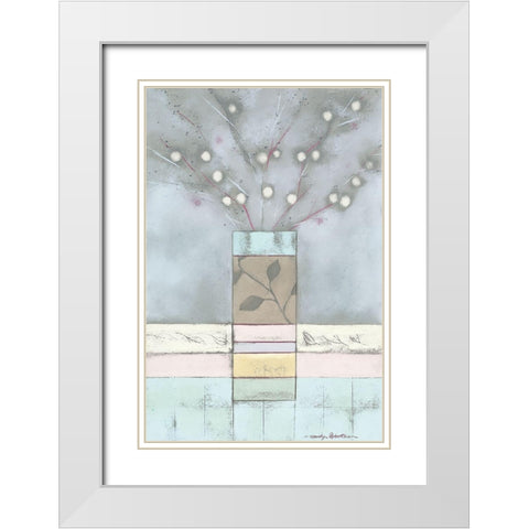COLOUR PALETTE I White Modern Wood Framed Art Print with Double Matting by Robertson, Marilyn