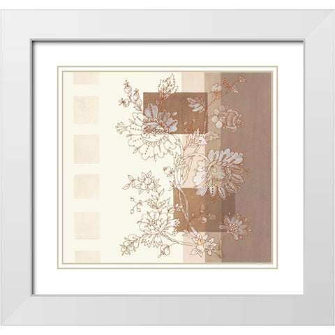 Seline I White Modern Wood Framed Art Print with Double Matting by Verbeek-Van Den Broek