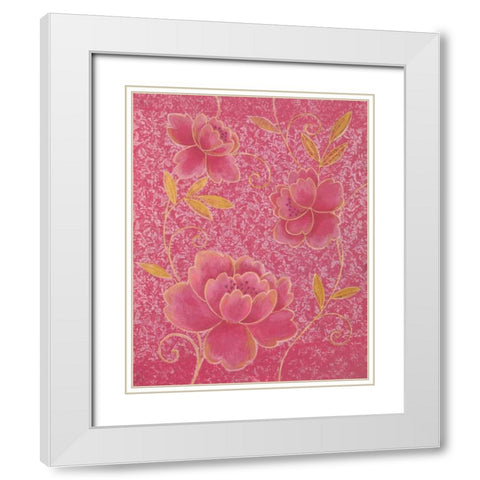 Illusion II White Modern Wood Framed Art Print with Double Matting by Design Show