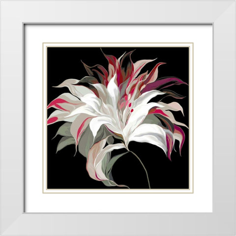 Lily Xxi White Modern Wood Framed Art Print with Double Matting by Scaffardi, Sally