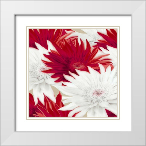 Elation I White Modern Wood Framed Art Print with Double Matting by Scaffardi, Sally