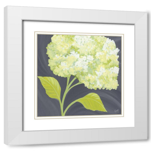 Forever Green I White Modern Wood Framed Art Print with Double Matting by Lake, Kaye