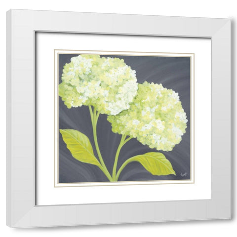 Forever Green II White Modern Wood Framed Art Print with Double Matting by Lake, Kaye