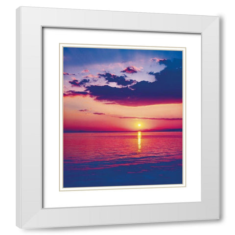 BALATON White Modern Wood Framed Art Print with Double Matting by Weissing, Gerd