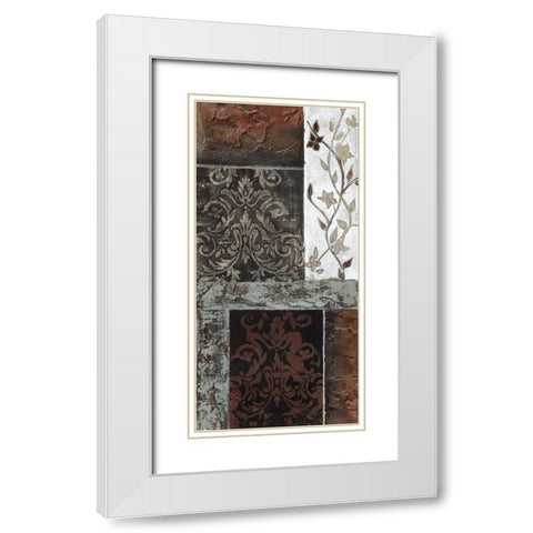 Lateral Thinking I White Modern Wood Framed Art Print with Double Matting by Carter, Brad