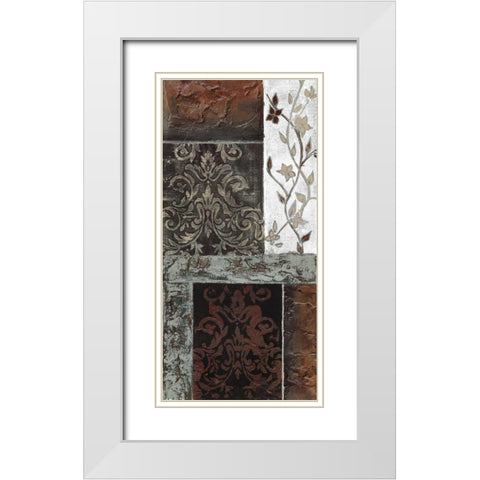 Lateral Thinking I White Modern Wood Framed Art Print with Double Matting by Carter, Brad