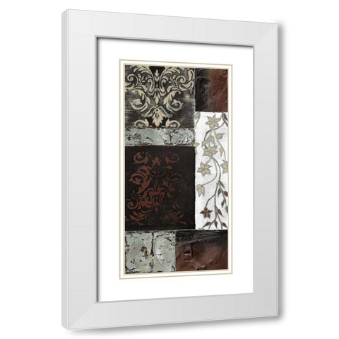 Lateral Thinking II White Modern Wood Framed Art Print with Double Matting by Carter, Brad