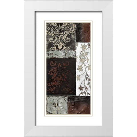 Lateral Thinking II White Modern Wood Framed Art Print with Double Matting by Carter, Brad