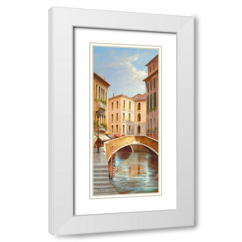 Memories Of Venice I White Modern Wood Framed Art Print with Double Matting by Smith, B.