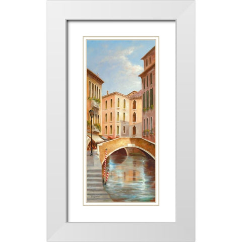 Memories Of Venice I White Modern Wood Framed Art Print with Double Matting by Smith, B.