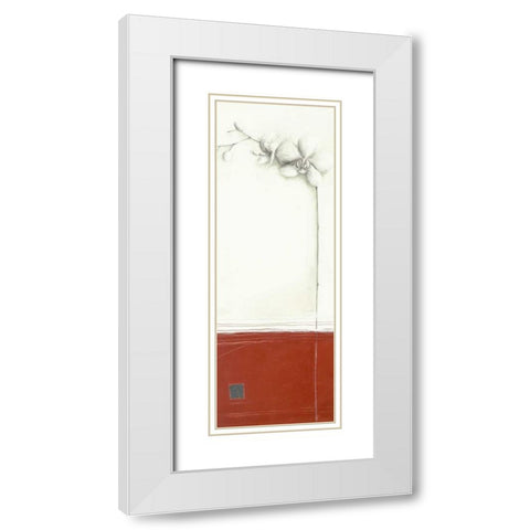 White Orchid I White Modern Wood Framed Art Print with Double Matting by Gore, Ally-Reader, Robert