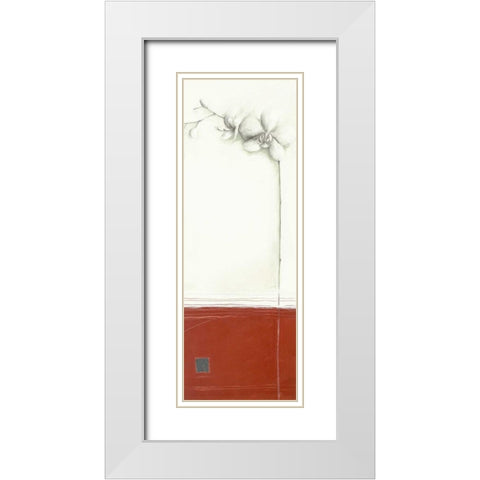 White Orchid I White Modern Wood Framed Art Print with Double Matting by Gore, Ally-Reader, Robert