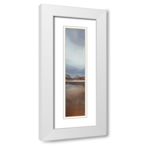 The Passing Storm White Modern Wood Framed Art Print with Double Matting by Dworok, Peter