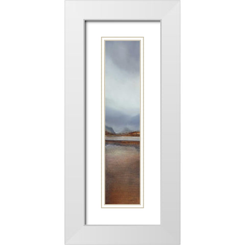 The Passing Storm White Modern Wood Framed Art Print with Double Matting by Dworok, Peter