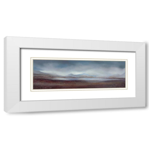 Distant Horizons I White Modern Wood Framed Art Print with Double Matting by Dworok, Peter