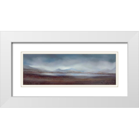 Distant Horizons I White Modern Wood Framed Art Print with Double Matting by Dworok, Peter