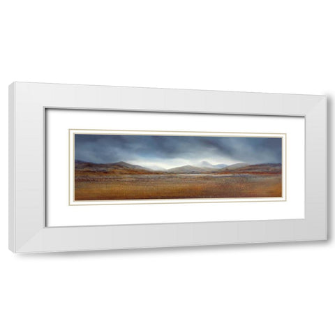 Distant Horizons II White Modern Wood Framed Art Print with Double Matting by Dworok, Peter