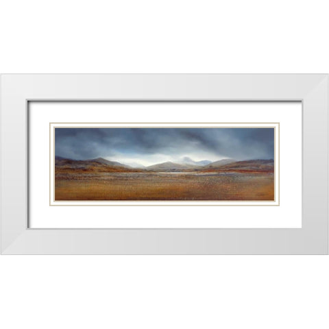Distant Horizons II White Modern Wood Framed Art Print with Double Matting by Dworok, Peter
