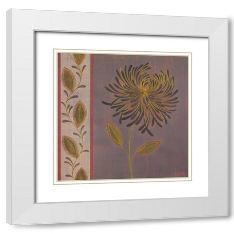 OPULENT I White Modern Wood Framed Art Print with Double Matting by Design Show