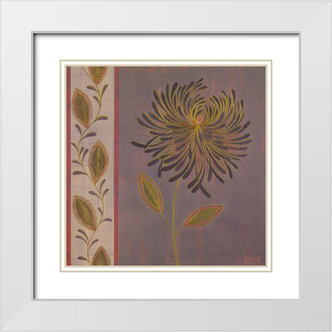 OPULENT I White Modern Wood Framed Art Print with Double Matting by Design Show
